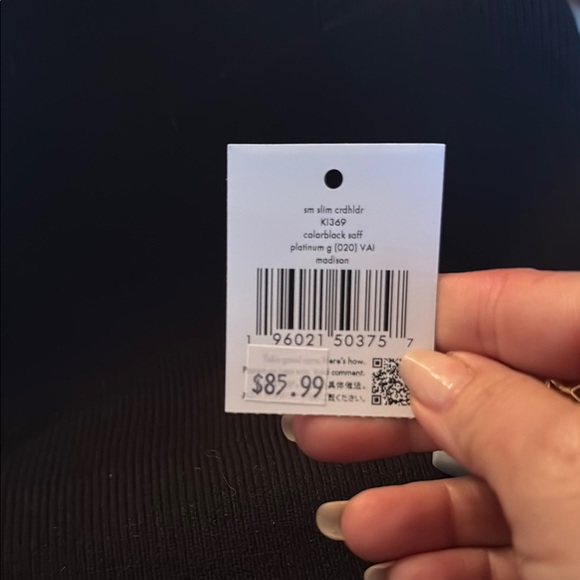 Kate Spade Light Gray Card Holder - Picture 4 of 5